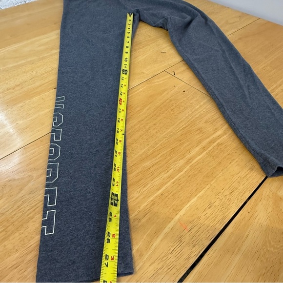 Victorias Secret Womens Gray Logo Yoga Athletic Leggings Size Medium - Picture 7 of 9
